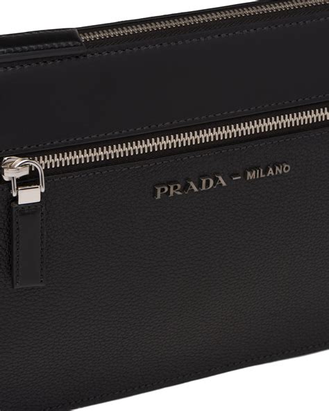 prada hahnentritt clutch mit metallhenkel|prada leather clutch.